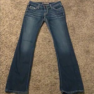 BKE Stella bootcut dark jeans